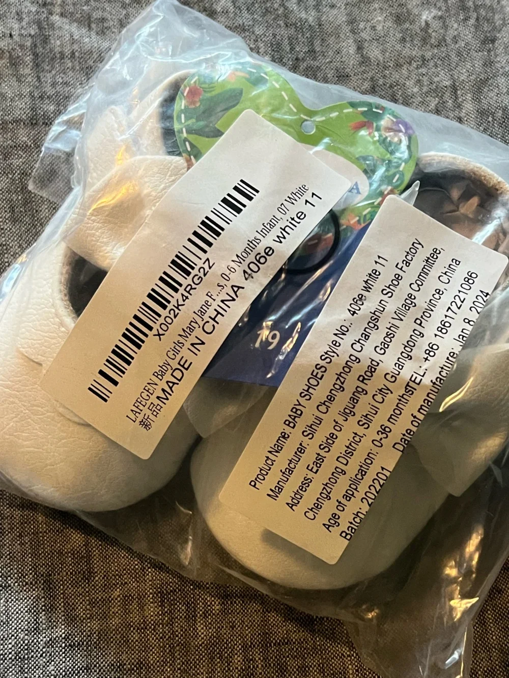 White Baby Mary Jane Bow Shoes